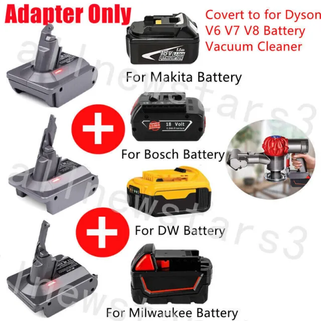 For Dyson V6/V7/V8 SV10/SV11 Vacuum Akku MT18V8 Adapter for Makita 18V BL1860