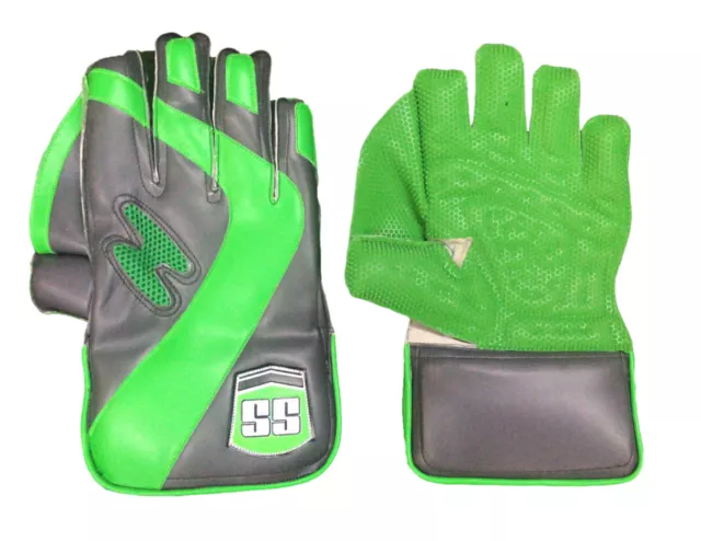 Wicket Keeping Gloves Men's Standard size Grey/Green SS