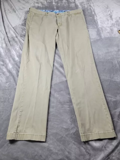 Tommy Bahama Chino Pants Mens 36x30 Tencel Cotton Blend Stretch Flat Front Khaki