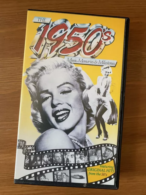 1950's Music, Memories & Milestones (VHS) Tested & Working