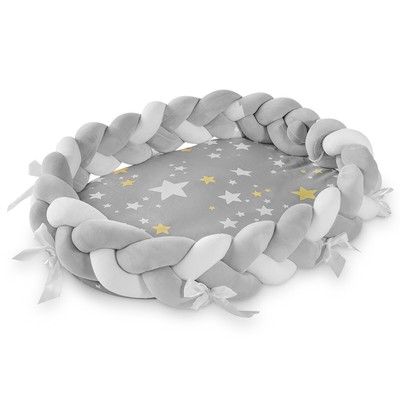 60 x 120 cm Viola violet Trapunta, paracolpi e cuscino Set per lettino bambini 3 pz. Interbaby 