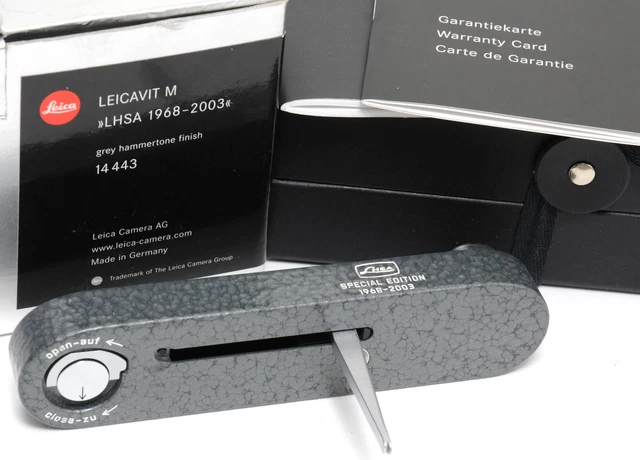 Leicavit M Gray Hammertone LHSA 1968-2003 boxed 14443 Mint condition