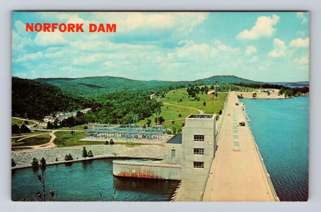 Mountain Home AR-Arkansas, Norfork Dam, Ozarks, Antique Vintage Postcard