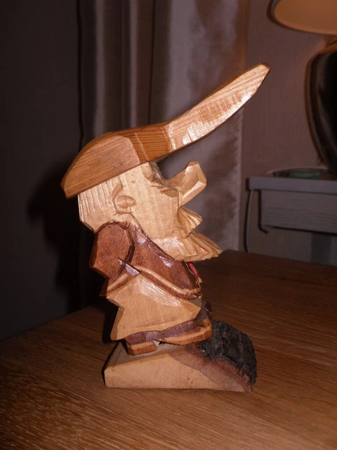 Schüttelnder Holzmann Wackelfigur - Handgefertigte Auto Armaturenbrett Dekoration