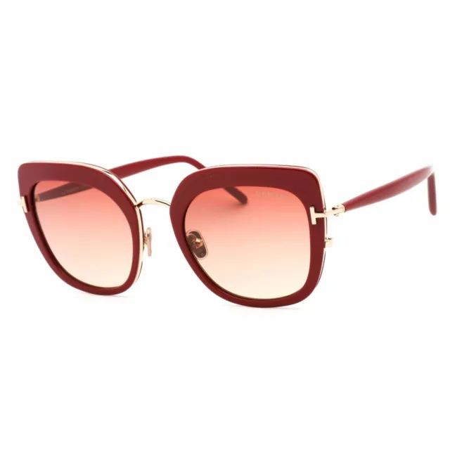 Tom Ford FT0945 66T Shiny Red / Gradient Bordeaux Women's Sunglasses w/Lens 55mm