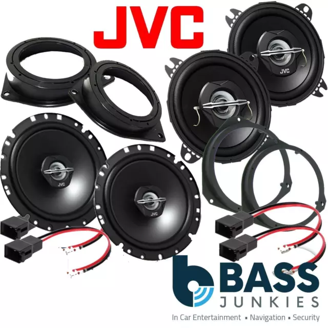 Vauxhall Corsa D 2006 - 2014 JVC 1020 Watts 5 Door Front & Rear Car Speaker Kit