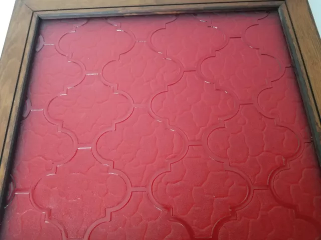Wood Plastic Stained Glass Look Panel Door Replacement DIY 4