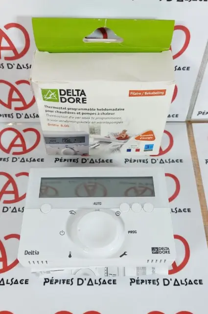 DELTA DORE Deltia 8.00 Thermostat Programmable Filaire Chauffage Chaudière Pompe