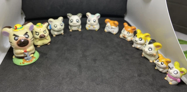Vintage Lotto di nr.11  minifigure Hamtaro  RT gomma foro Come da foto allegate