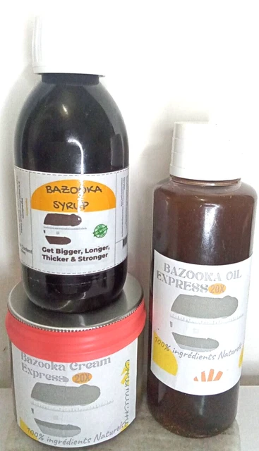 Kit Bobaraba Bazooka - Crème, Huiles & Sirop Kigalia Aux Ingrédients Naturels - 18 Mg - Pour Bien-être