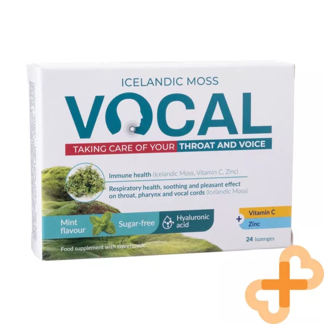 VOCAL Neutral Flavor 24 Lozenges Immune System Throat Health Vocal Support