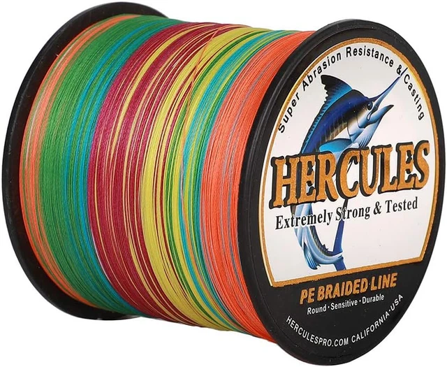 Hercules 4 8 9 12 Fili 6-300lbs Lenza Filo Da Pesca Trecciato Grigio Intrecciata