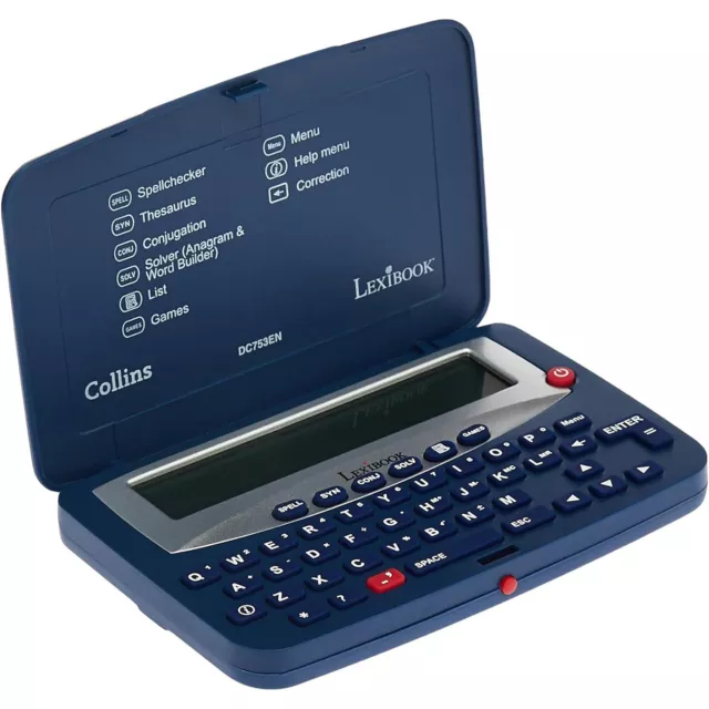 Lexibook Collins English Electronic Thesaurus Spellcheck, Blue/White - DC753EN