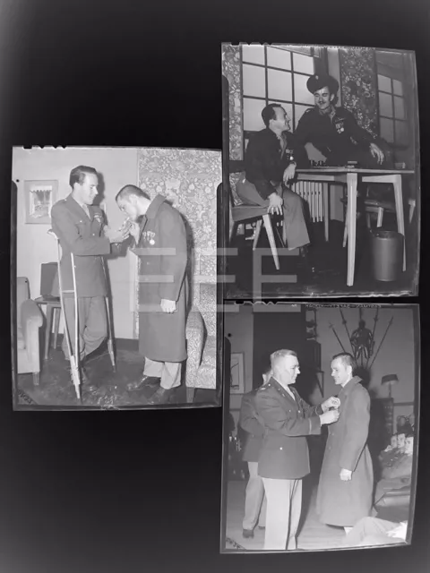 WWII WOUNDED 11 NEGATIVES FAMOUS PHOTOGRAPHER 1945 4x5 inches STATEN ISLAND 3