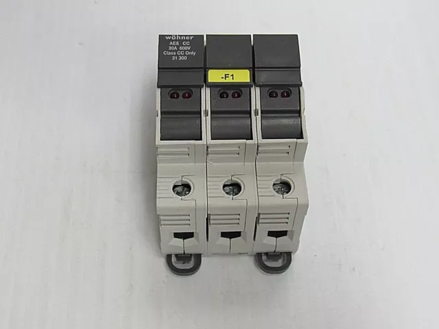 Wohner Fuse Holder Aes Cc 30 Amp A 30A 600V 3 Pole 3P 31 300 - Used