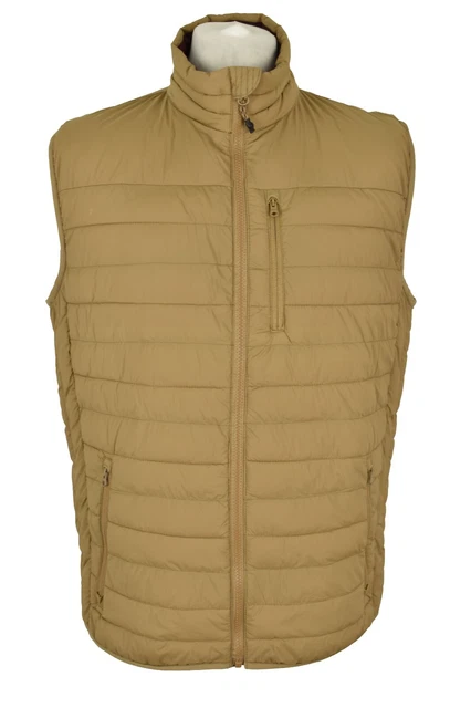 GAP Beige Padded Gilet size L Mens Full Zip Outerwear Outdoors Menswear