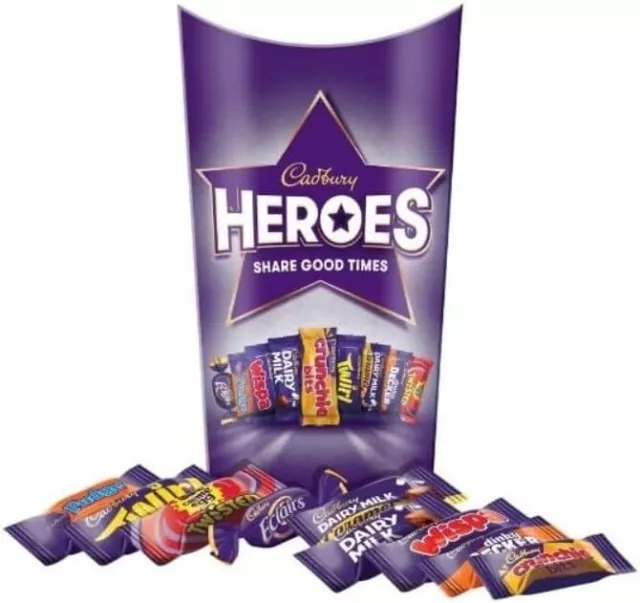 Heroes Chocolate Box 290g Delicious Tasty And Twisty