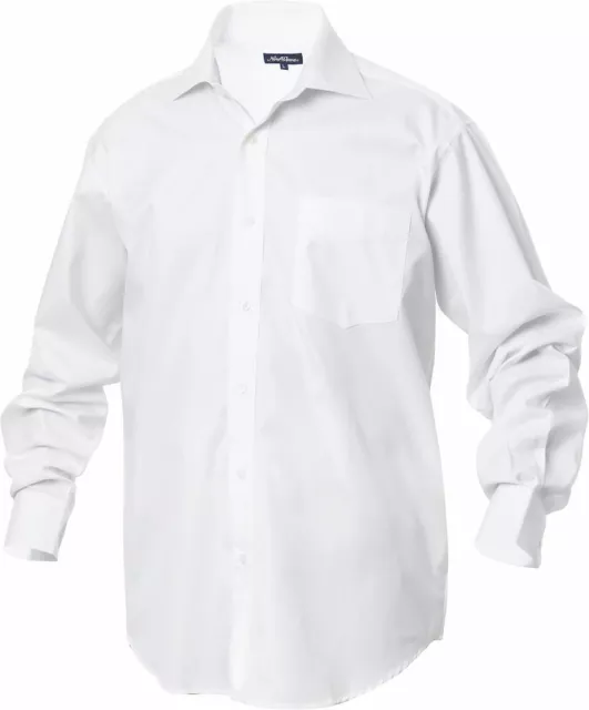 Camicia Uomo Stiro Facile Comoda Cotone New Wave Colton 010423 Bianco