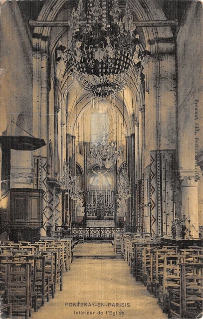 95-Fontenay En Paris-Interior De L Eglise-N°6032-B/0203