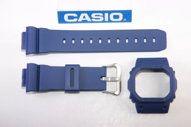 Lunetta Casio Case Gshock Cinturino Blu Dw-5600Bb Dw-5600Ca Dw-5600M-2Er Dw Blue