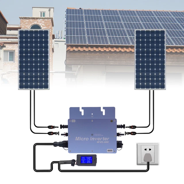 WVC 600W Solar Grid Tie Micro Inversor MPPT Inversor Solar DC22-50V