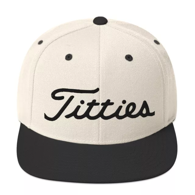 Titties Hat, Titties Hat, Funny Golf Hat, Titties Embroidered Dad