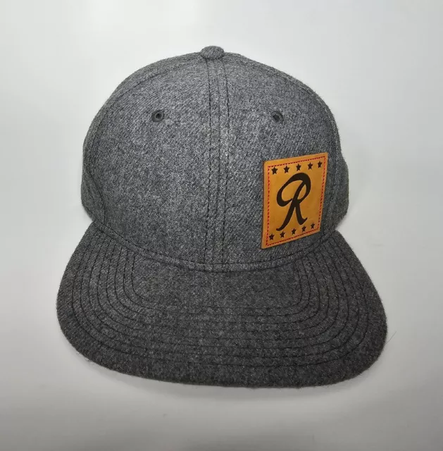 Rainier Brewing Promo R Logo Leather Strapback Clasp Hat Baseball Cap Mt Beer