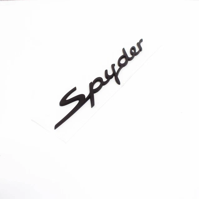 New Porsche Boxster "Spyder" Rear Emblem Black P/N 98755923903