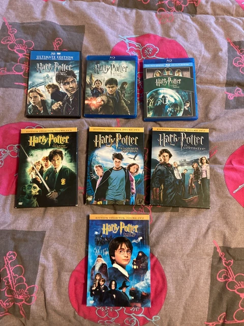 Lot 7 films Harry potter en dvd (4)/ blu ray (3)