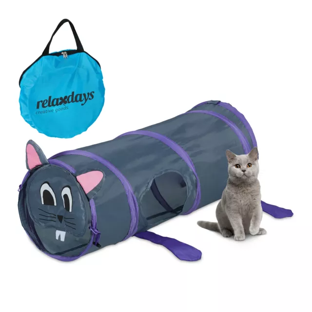 Tunnel pour chat Forme Souris Pop-up Labyrinthe Lapin nain petits animaux Jouet