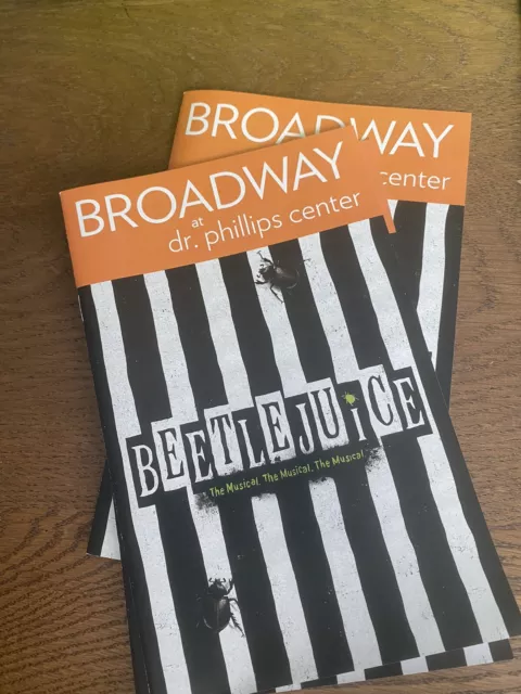 BEETLEJUICE Dr Phillips Orlando Florida Musical Off BROADWAY Playbill Lot Of 2