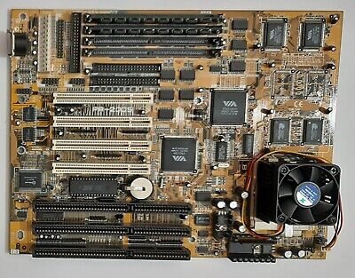 FIC PA-2005 Sockel 7 ISA Mainboard + IBM 6x86MX PR166 + 32MB EDO-RAM