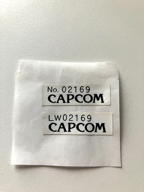 CAPCOM CPS1 LOST World Or Forgotten Worlds Original Stickers Matching ...