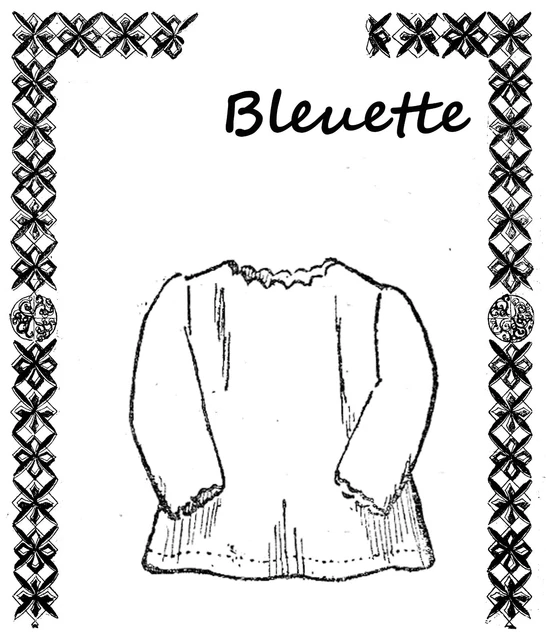brassière pour poupée bleuette