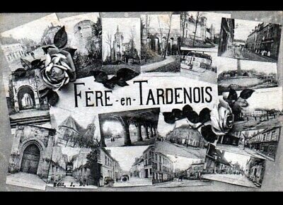 FERE-en-TARDENOIS (02) VILLAS , COMMERCES & MONUMENTS vers 1910