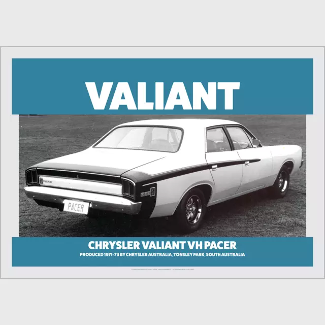 Chrysler Australia Valiant Retro Art Print - VH Pacer Car - 4 sizes poster