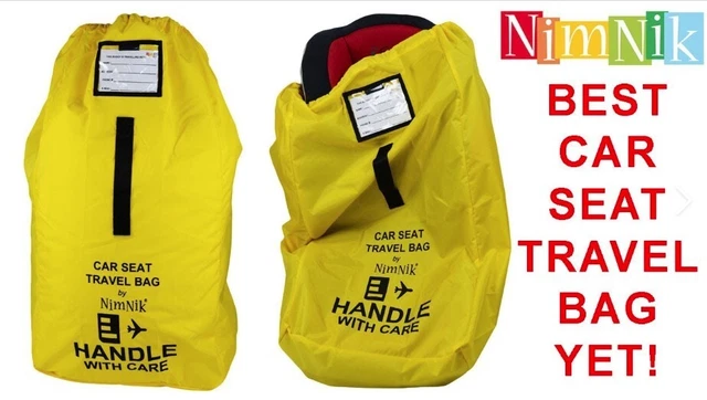 NimNik Car Seat Travel Bag / Rucksack, with Address Label