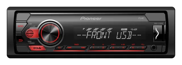 Pioneer MVH-S120UB 1 Din Mechless Car Stereo RDS Tuner USB AUX-in 4 x 50W