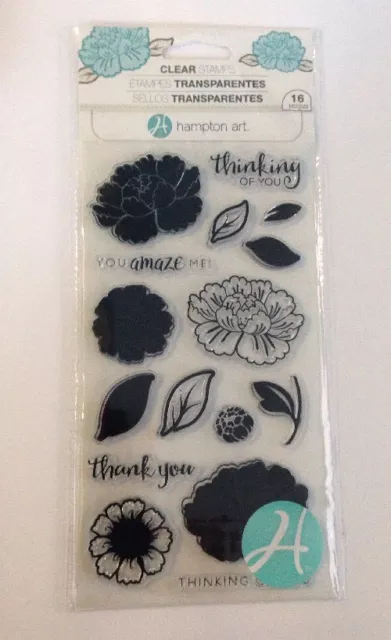 HAMPTON ART clear cling stamps SCO747 Thinking Of You New Card making & stamping