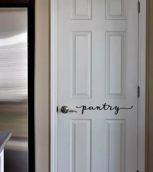 Pantry Script - Vinyl Decal Sticker Kitchen Decor Customize your Kitchen