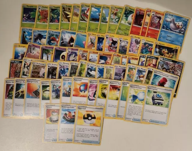 Pokemon Sammlung Karte Set Uncommon Common Komplettset  Zenit der Könige deutsch