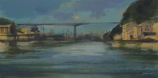 Pintura * Acrílico *Puente Rontegi, Bilbao *  Original Painting