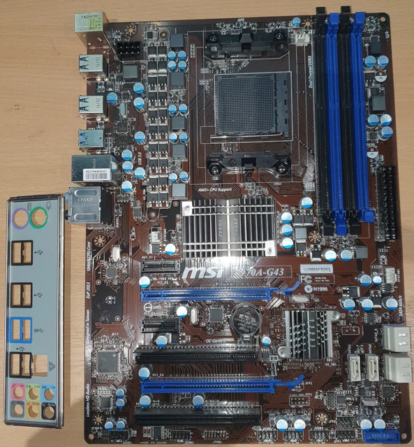 MSI MS-7693 970A-G43 Motherboard AM3+ DDR3 & IO shield - Tested - FREE ...