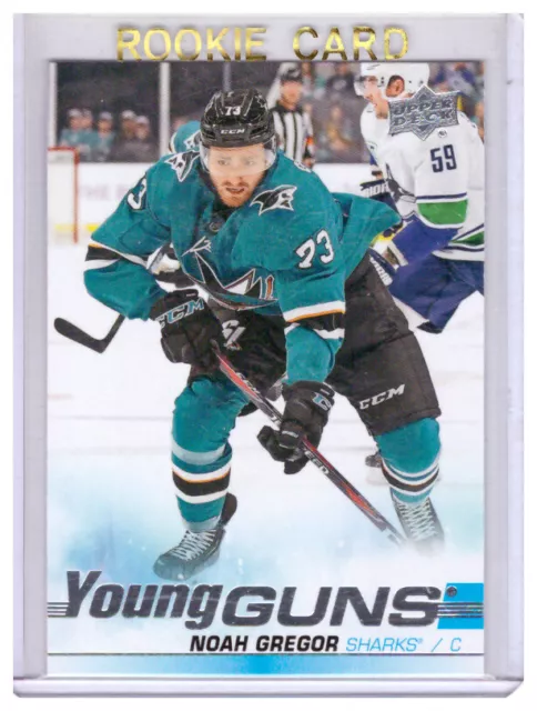 Noah Gregor 2019-20 Upper Deck Sr.2 Young Guns Rookie Card #462