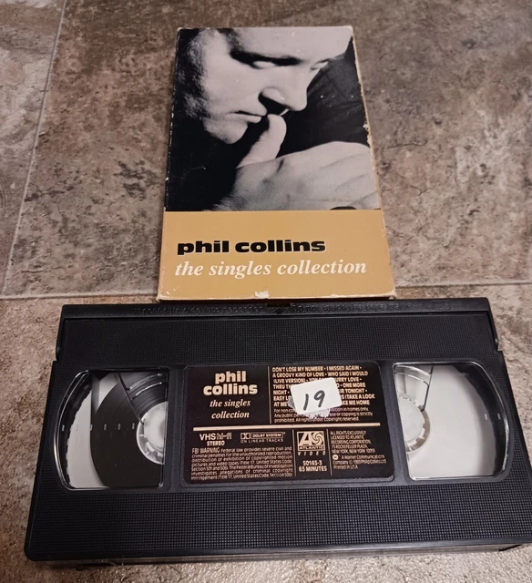 1989 VINTAGE PHIL Collins The Singles Collection Music Video VHS Tape ...