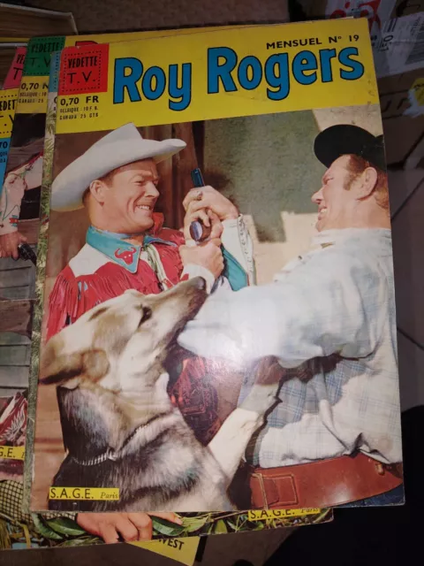 ROY ROGERS n°19 VEDETTE TV BD EO ED SAGE 1963 TBE+