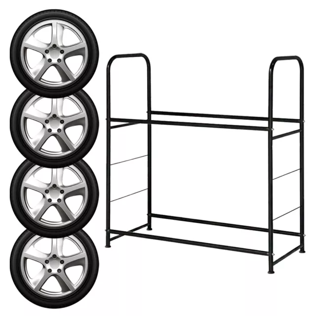 Estantería para neumáticos soporte para neumáticos estantería de taller estantería de taller estantería de almacenamiento para 8 neumáticos