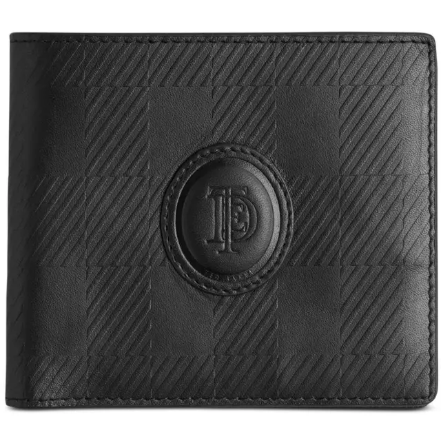 TED BAKER MENS Glassko Black Embossed Leather Bifold Wallet O/S BHFO ...