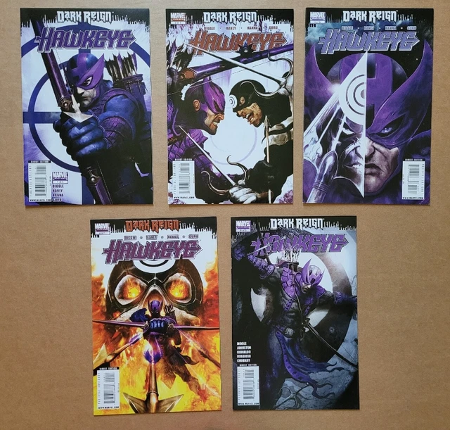 Dark Reign Hawkeye 1 2 3 4 5 Complete Set Bullseye Hi-Grade Marvel Lot of 5