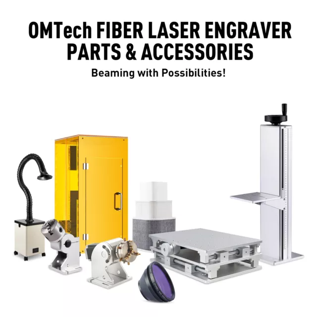 OMTech Fiber Laser Accessories & Parts for 20W 30W 50W 60W 80W Markers  Engravers